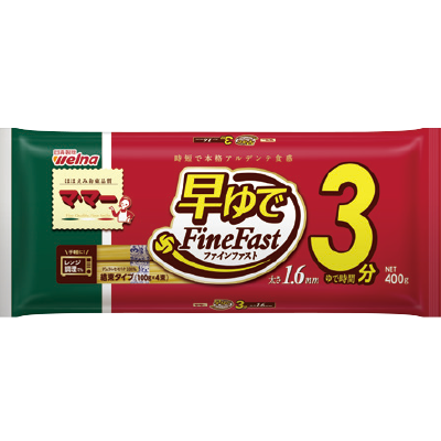 Quick-boil-3-minutes-Spaghetti-FINE-FAST-banded-1.6mm-400g