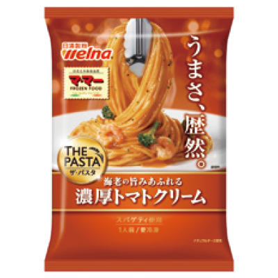 THE-PASTA-Spaghetti-with-Tomato-Cream-sauce-and-Shrimps