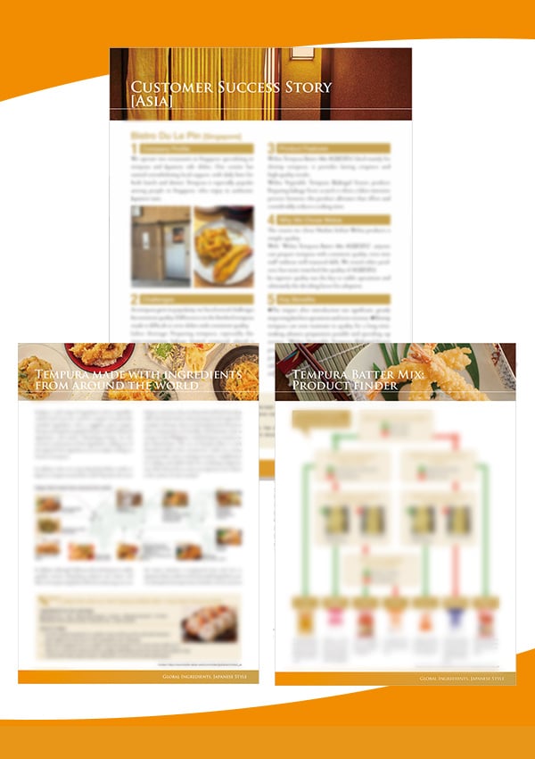 Nisshin Seifun Welna Tempura Guidebook Case Studies