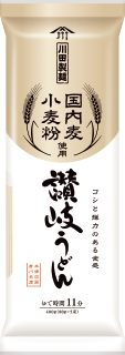 川田製麺 国内麦小麦粉使用 讃岐うどん 400g