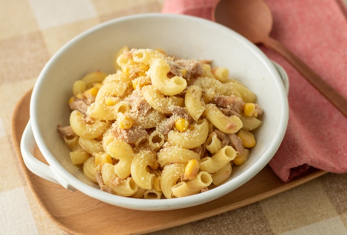 包丁いらず！ツナコーンの和風マカロニ