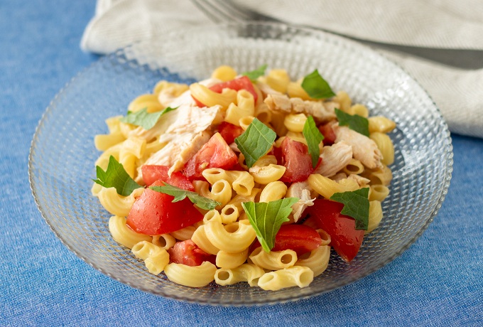 チキンとトマトの冷製サラダマカロニ