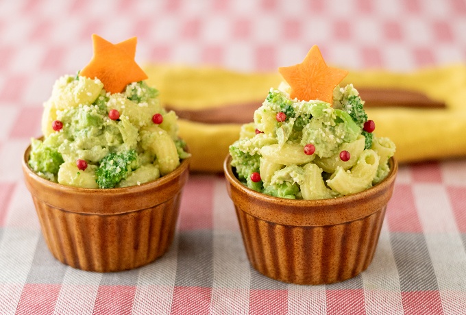 ツリー風アボカドマカロニサラダ