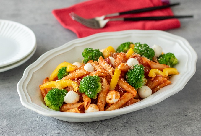 彩りクリスマスペンネ