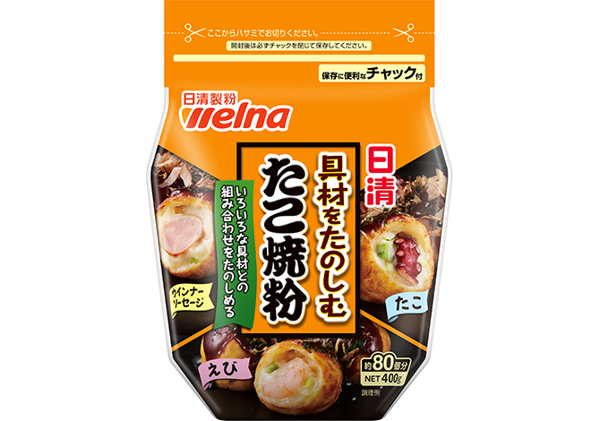 日清 具材をたのしむたこ焼粉 400ｇ