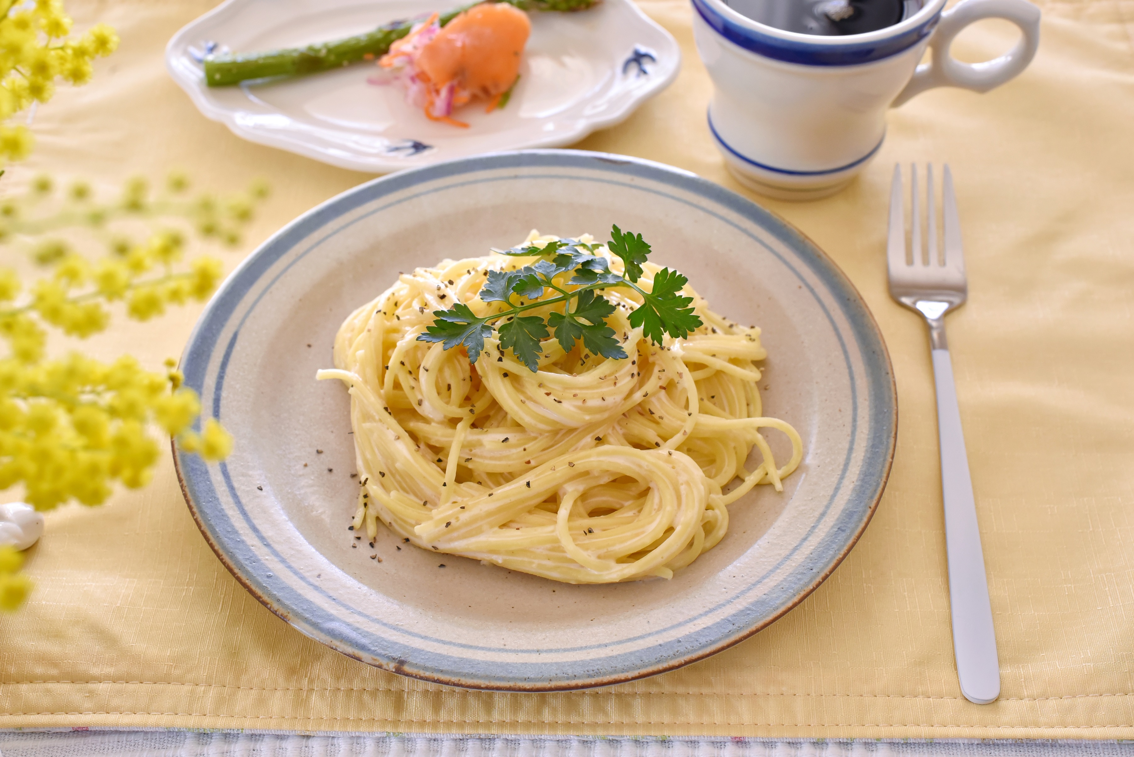 チーズクリームパスタ
