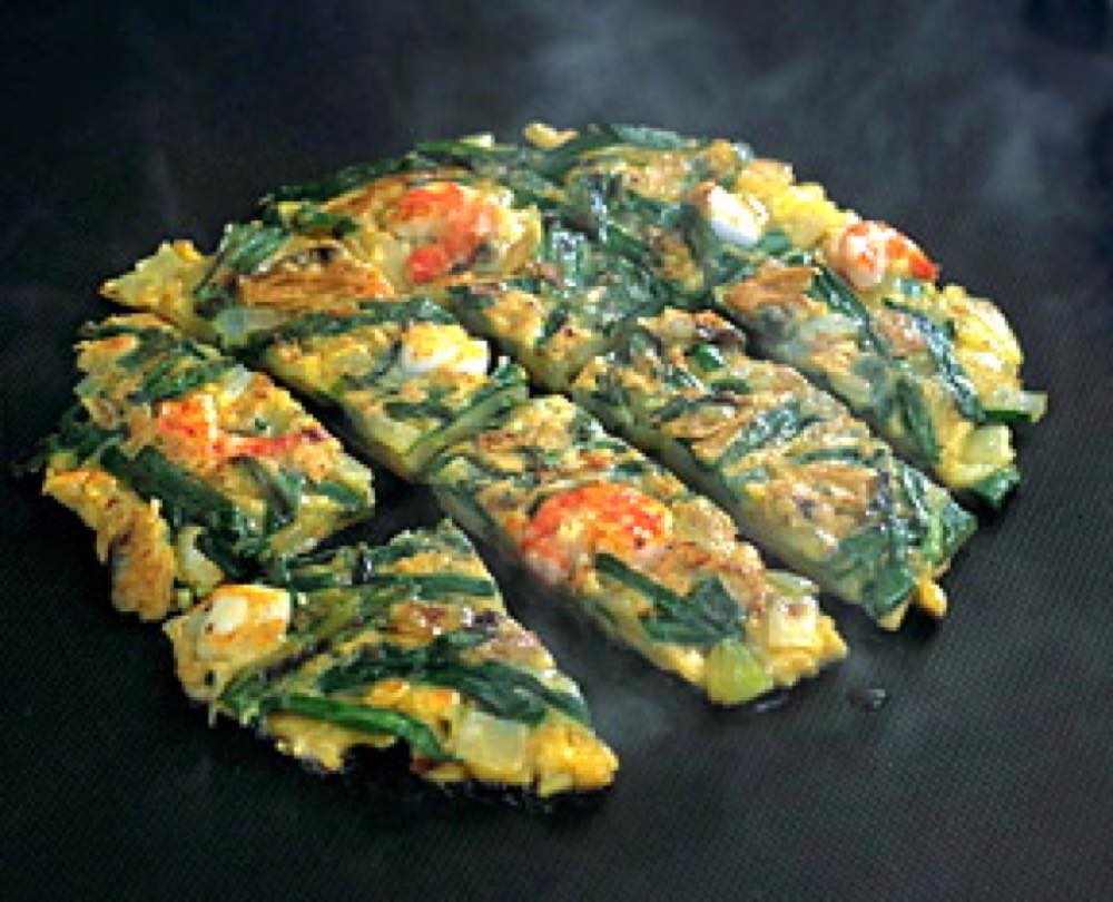 ピリ辛チヂミ風お好み焼き