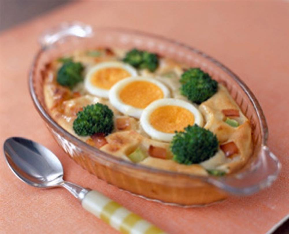 ハムとブロッコリーのお好みオーブン焼き