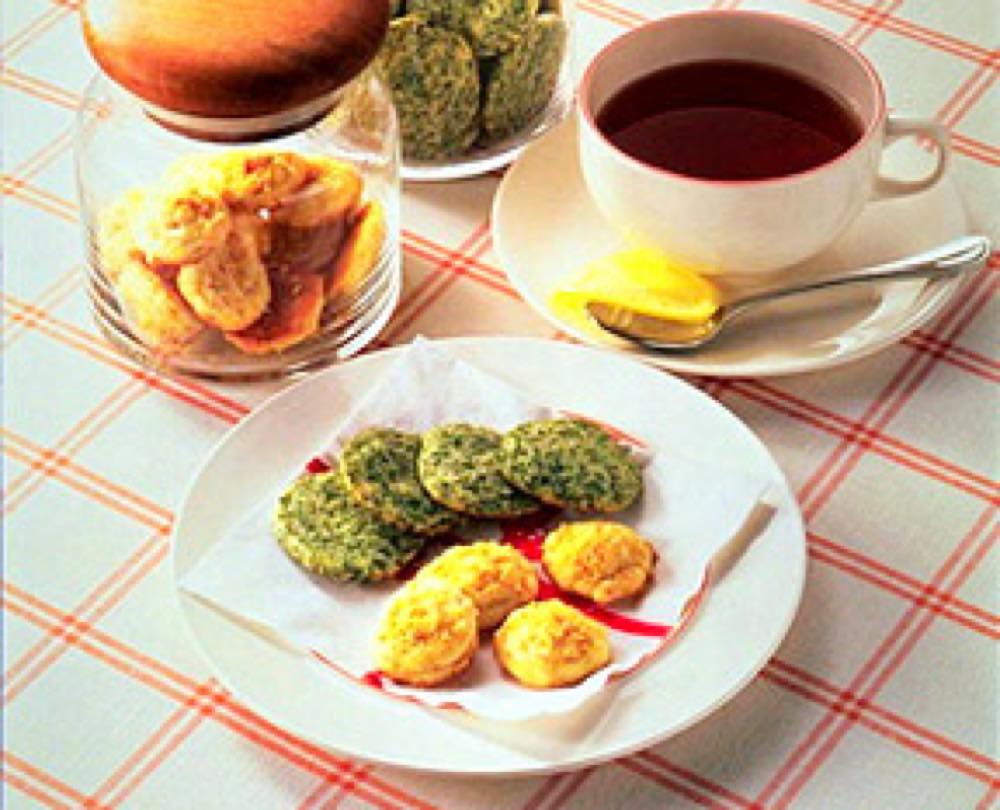 ほうれん草とにんじんのクッキー