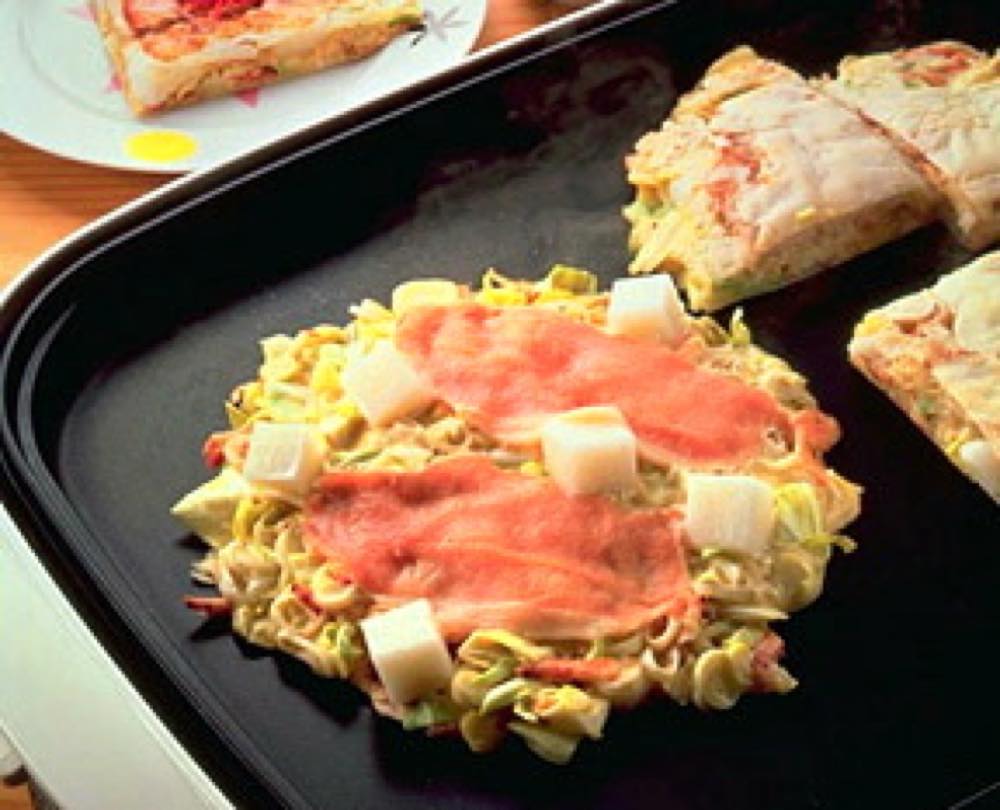 餅入りお好み焼き