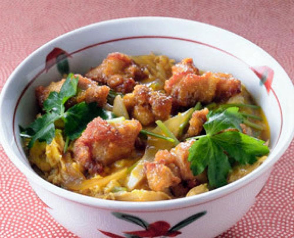 から揚げ親子丼