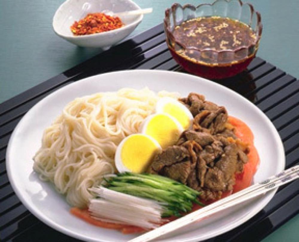 牛肉のピリ辛そうめん