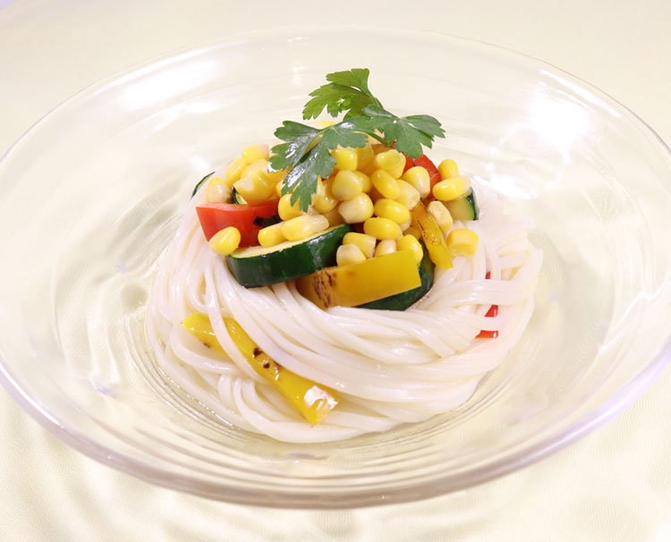 夏野菜のさっぱりうどん