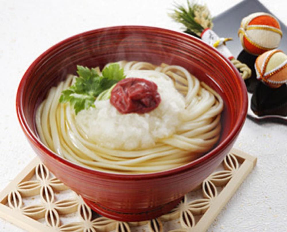 梅おろしの年明けうどん