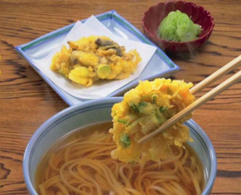 あさりと小柱のかき揚げうどん