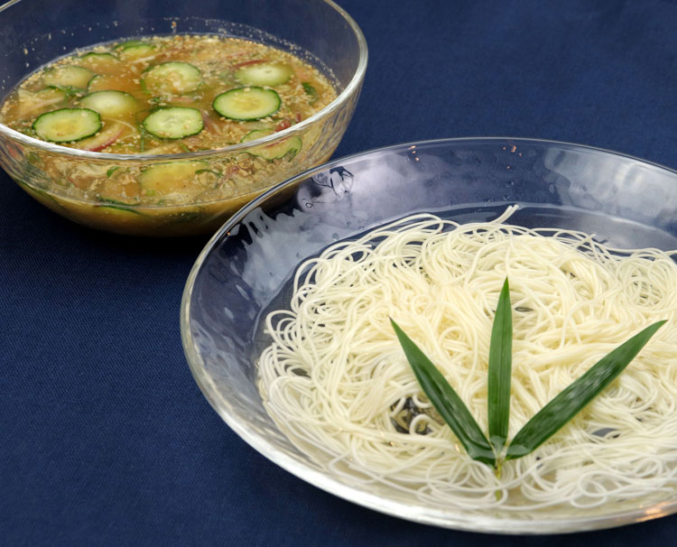 冷や汁そうめん