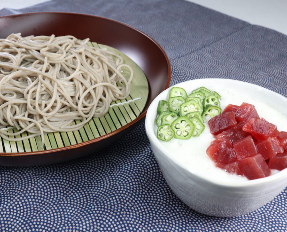 まぐろの山かけそば レシピ 日清製粉ウェルナ まぐろの山かけそば レシピ 日清製粉ウェルナ