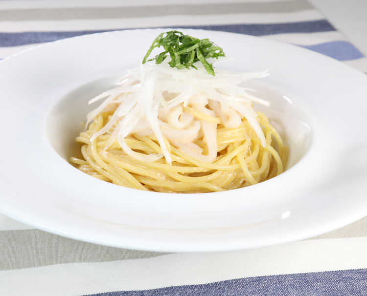 いかと青じそのたらこスパゲティ