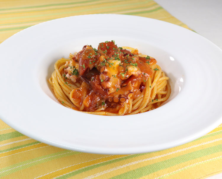 たこのスパイシーナポリタンスパゲティ