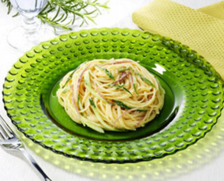 きゅうりとみょうがのたらこスパゲッティ