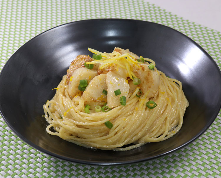長いものゆず風味たらこスパゲティ