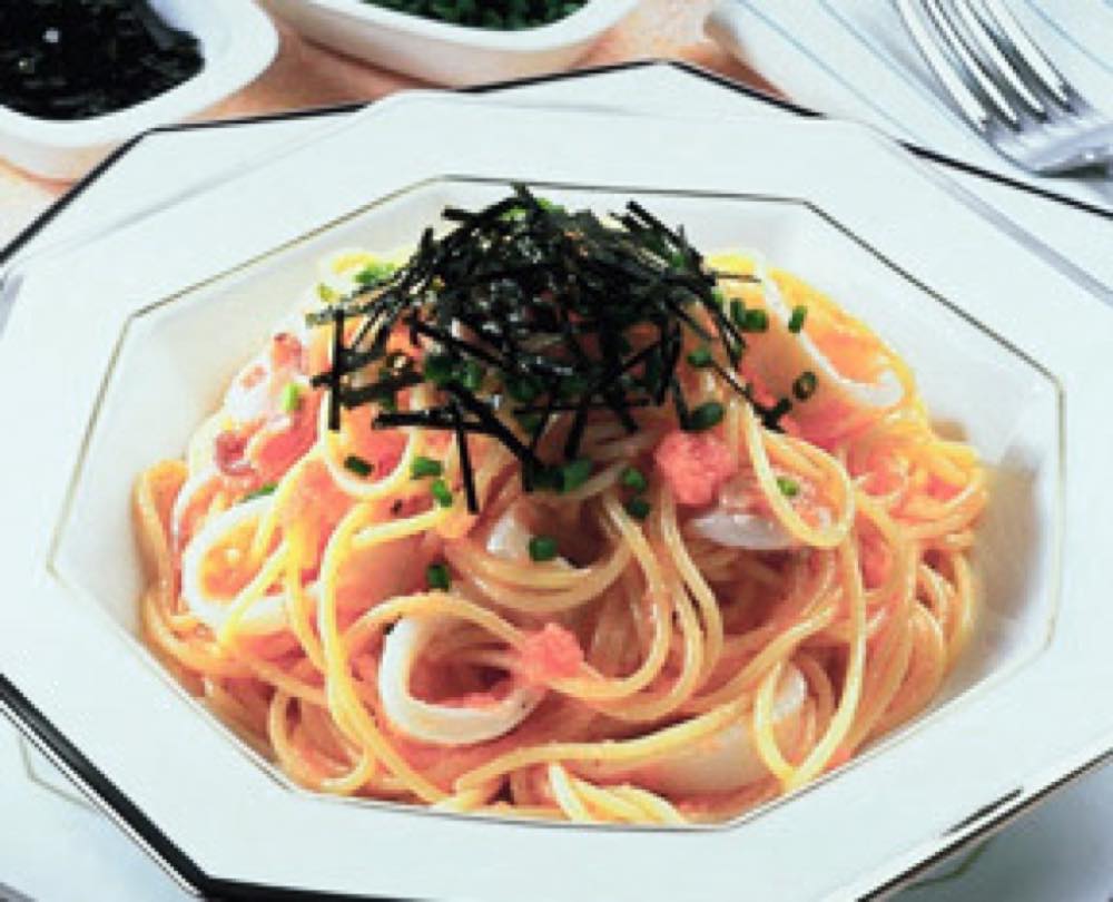 いかとたらこのスパゲティ