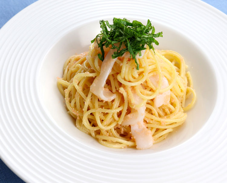 いかと明太子のさっぱりスパゲティ
