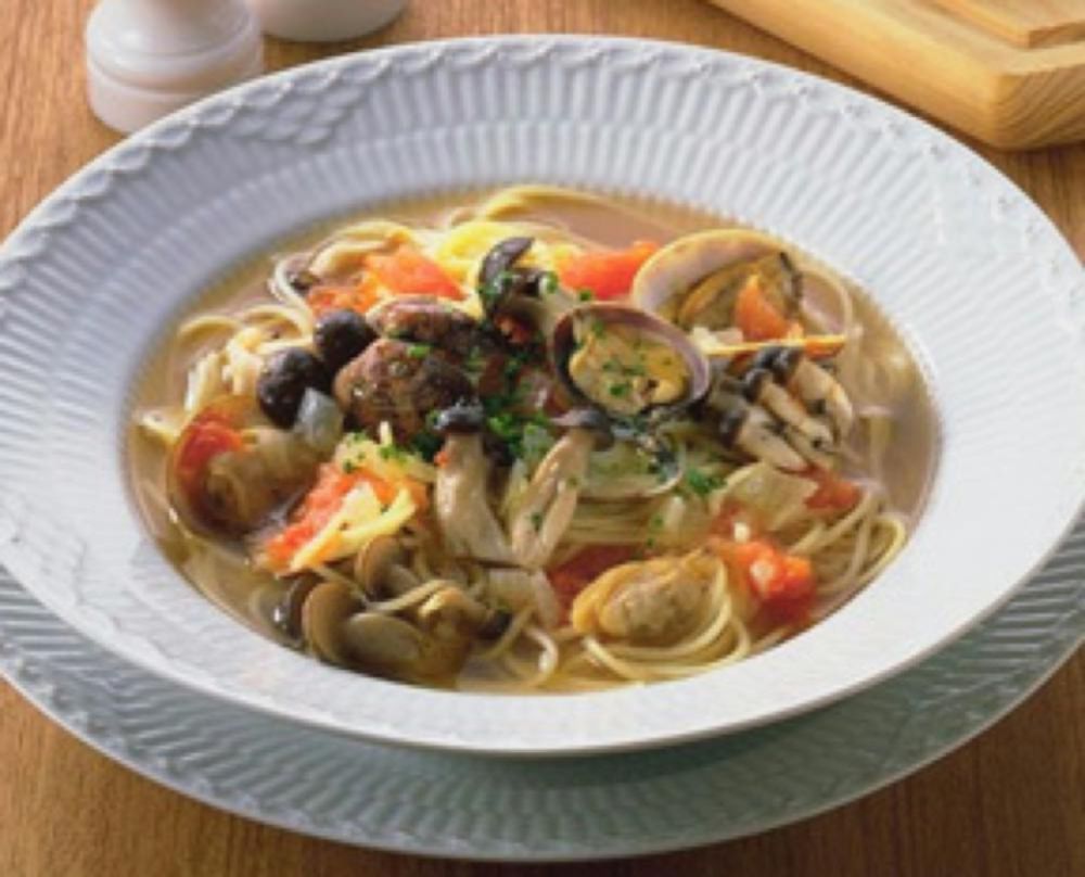 あさりとしめじのスープスパゲティ レシピ 日清製粉ウェルナ あさりとしめじのスープスパゲティ レシピ 日清製粉ウェルナ