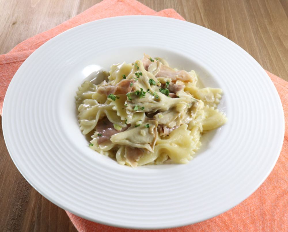 まいたけと生ハムのファルファーレ レシピ 日清製粉ウェルナ まいたけと生ハムのファルファーレ レシピ 日清製粉ウェルナ