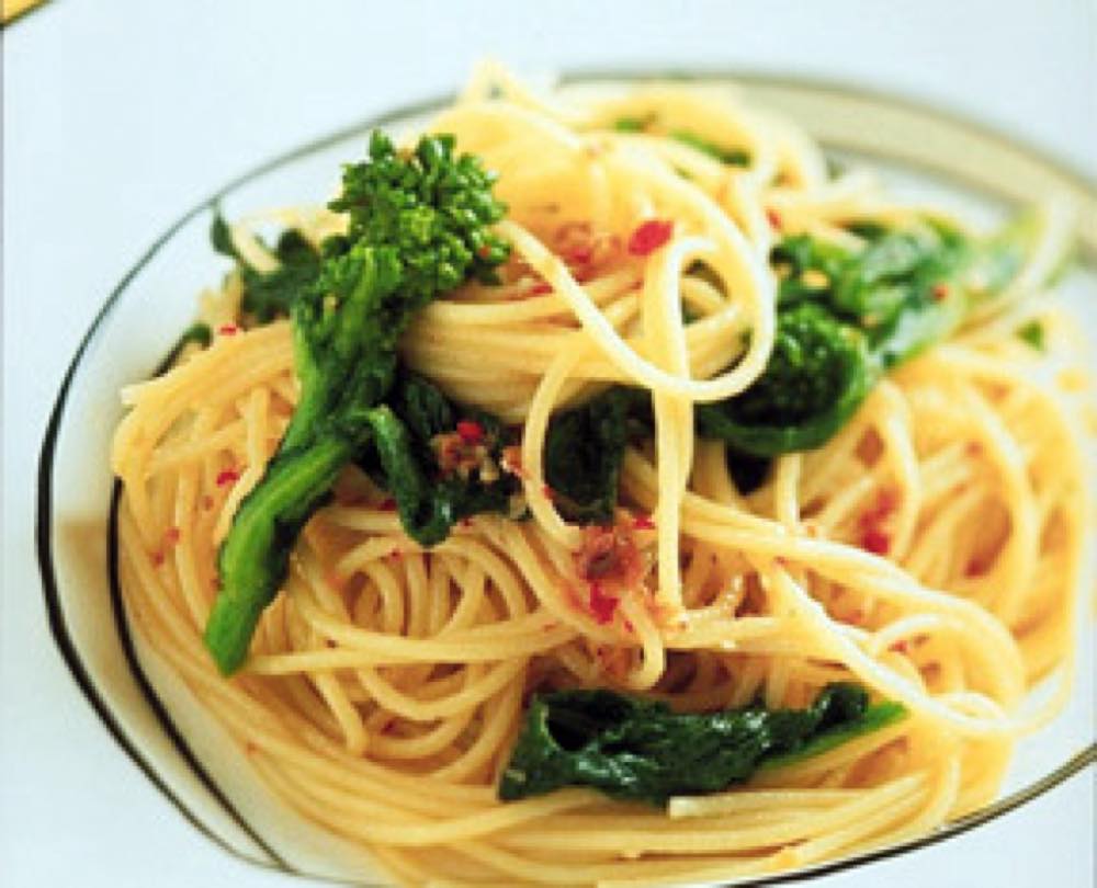 菜の花とアンチョビのスパゲティ