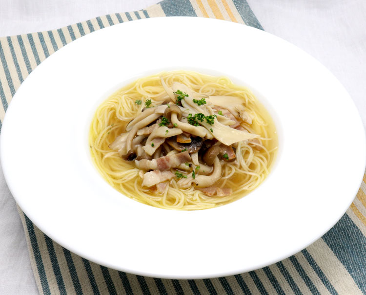 いろいろきのこのスープカッペリーニ レシピ 日清製粉ウェルナ