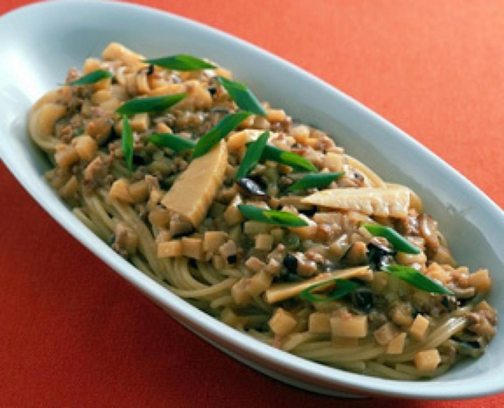 たけのこの中華風パスタ