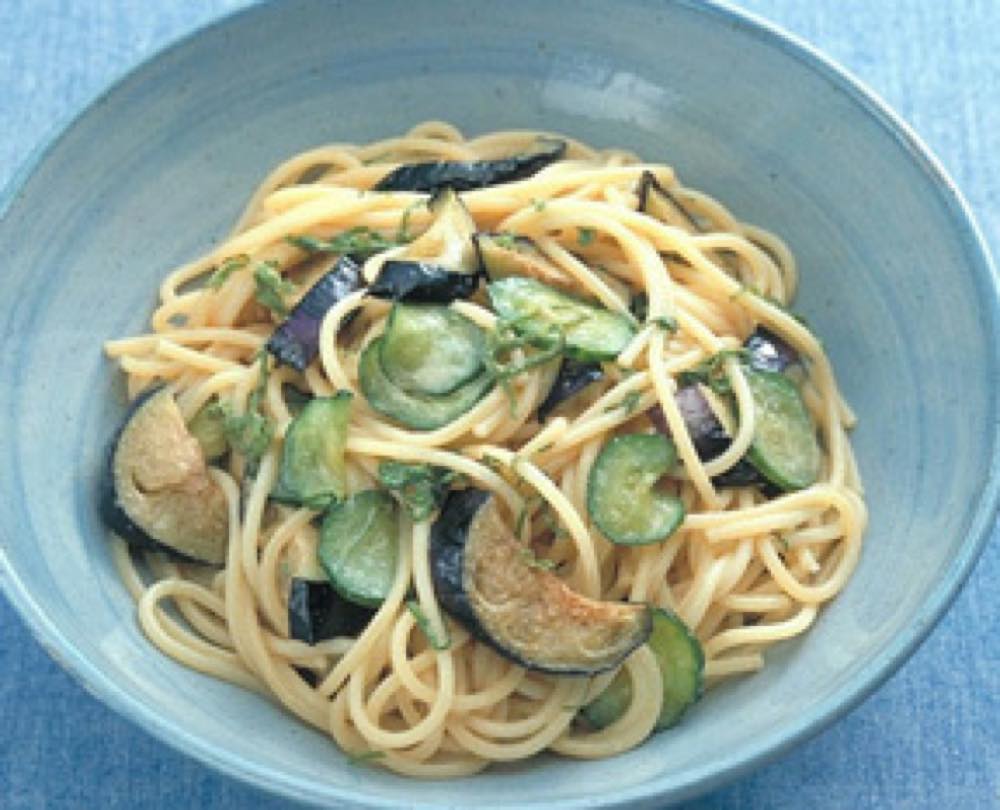 なすのごまだれパスタ