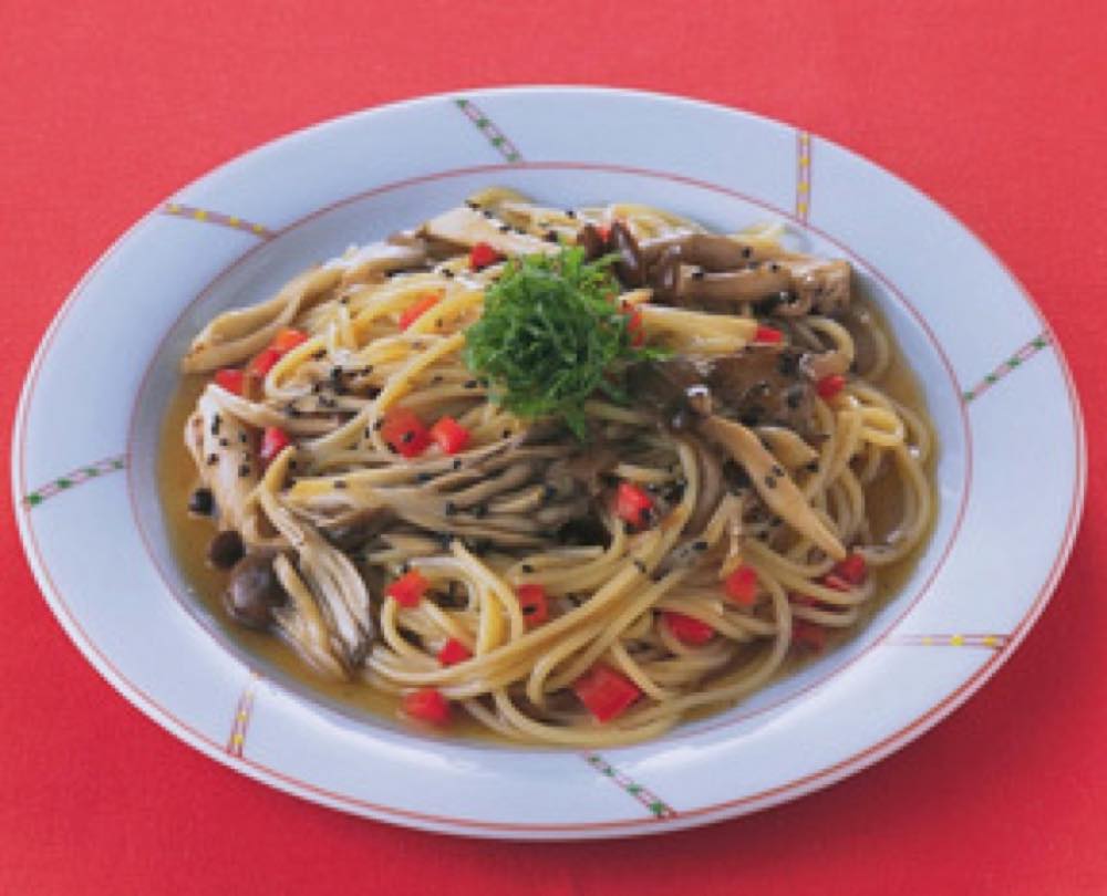 きのことごまのパスタ