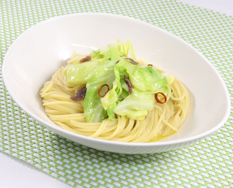 キャベツとアンチョビのスパゲティ