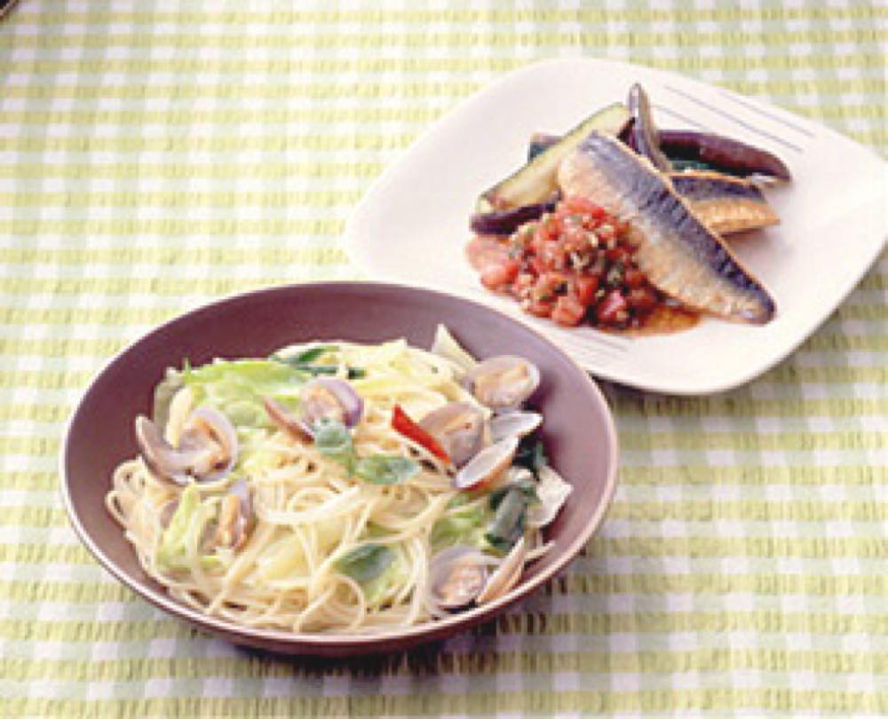 春キャベツとあさりのバジル風味