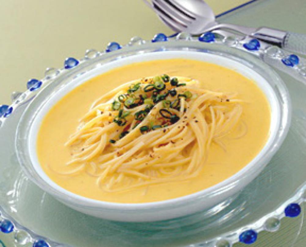 冷製かぼちゃのスープスパゲティ