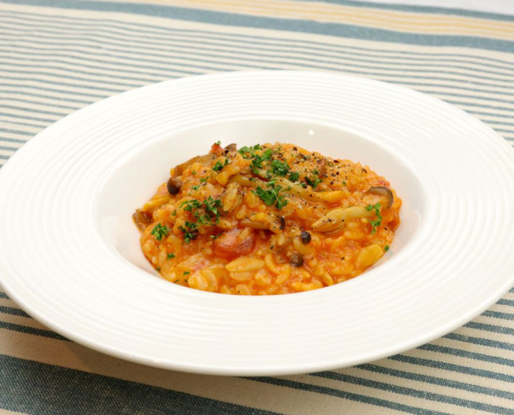 果肉たっぷりナポリタンときのこのリゾット 果肉たっぷりナポリタンときのこのリゾット