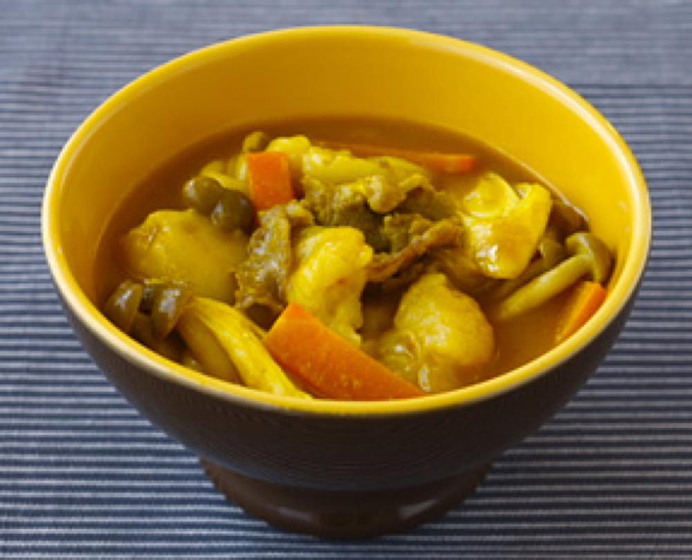 カレー風味のすいとん