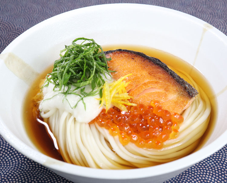 鮭といくらの親子うどん