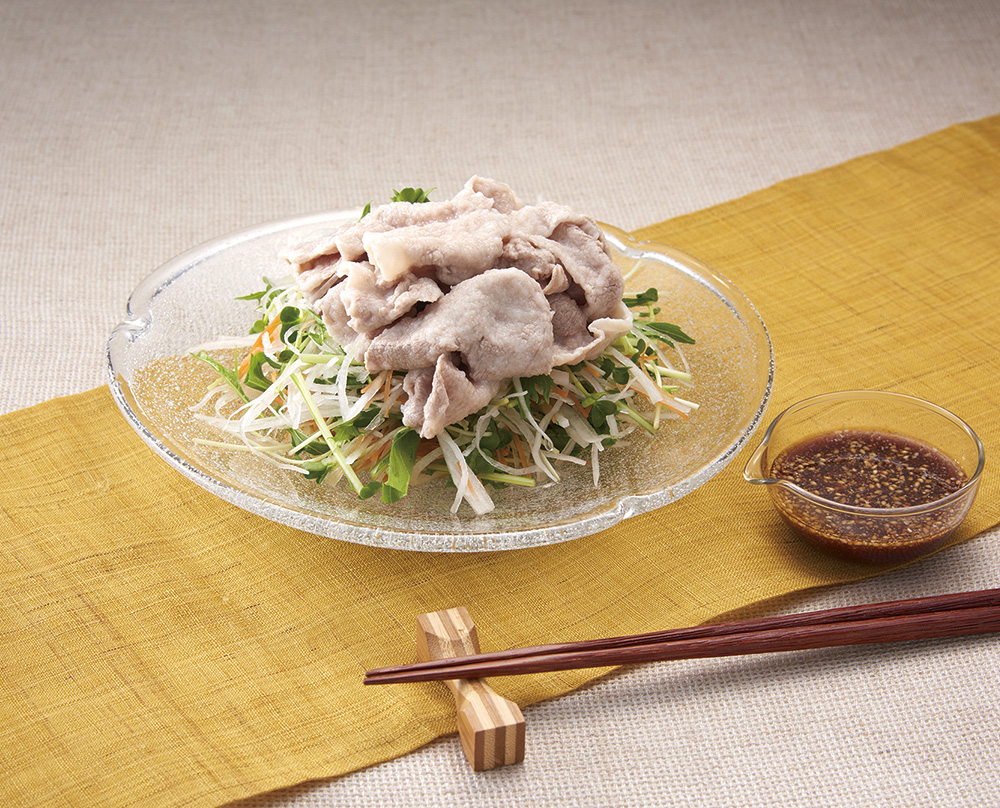 冷しゃぶサラダ 梅ぽん酢