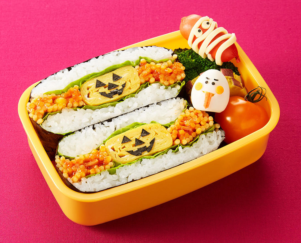 冷凍パスタアレンジ！ハロウィン弁当