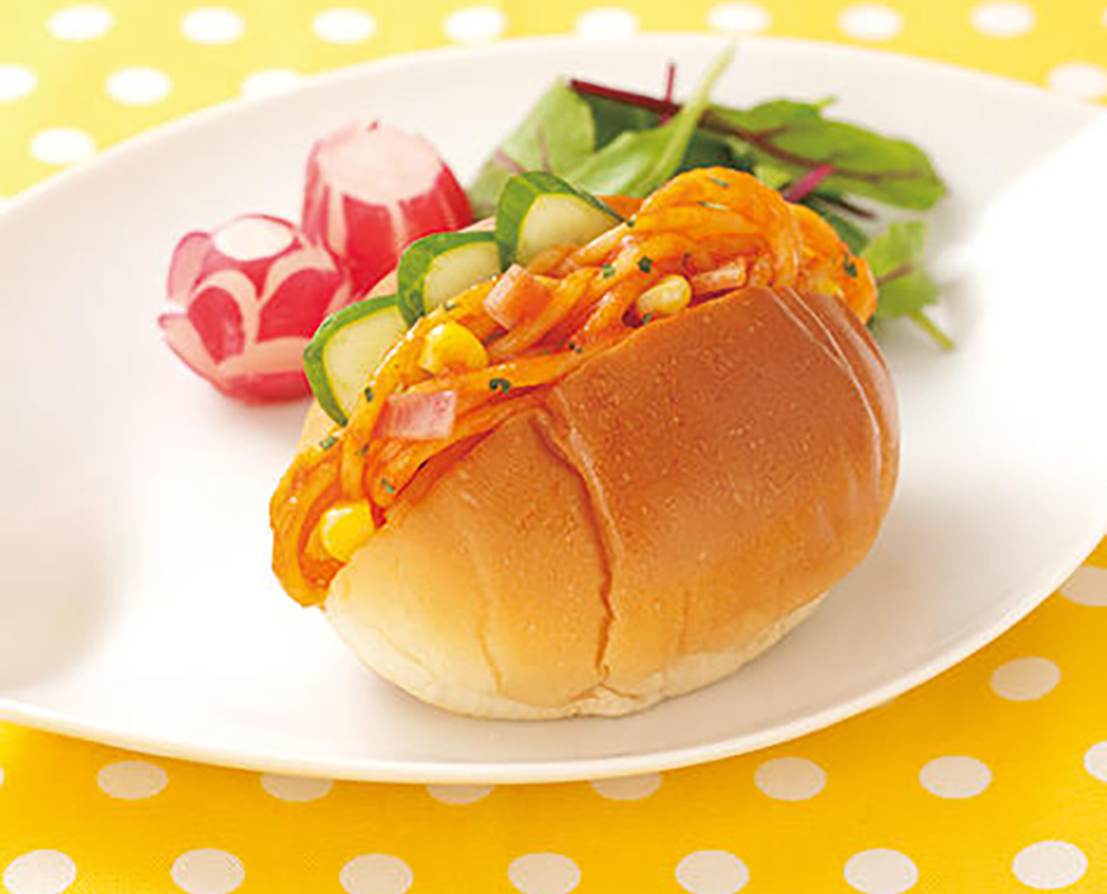 冷凍パスタアレンジ！ナポリタンロール