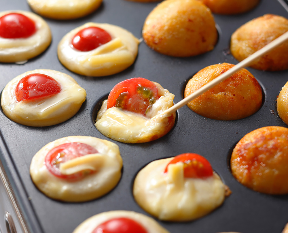 ミニトマト＆チーズのイタリアンたこ焼き