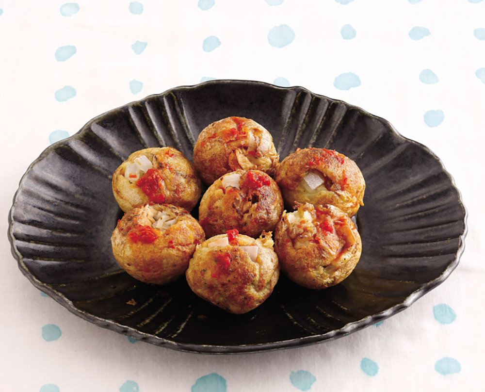 玉ねぎとツナのたこ焼き