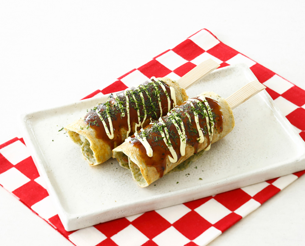 お好み焼きでくるくる恵方焼き