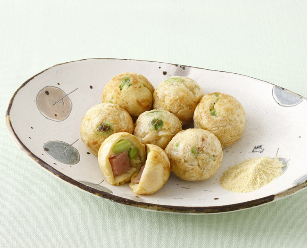 ころころ枝豆ランチョンミートたこ焼き