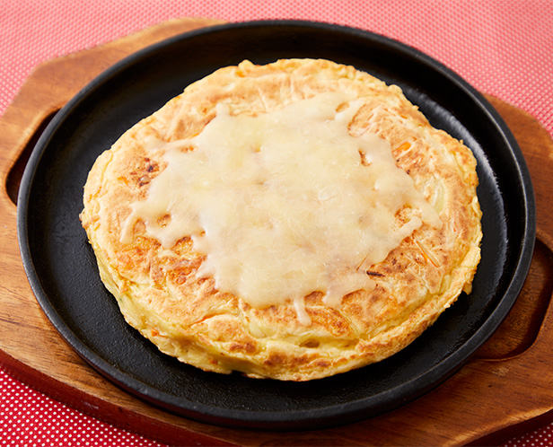 玉ねぎ・にんじん・チーズのエコのみ焼