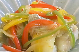 白身魚の甘酢あんかけ