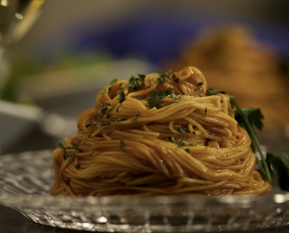 青の洞窟「ポモドーロ」　冷製パスタ